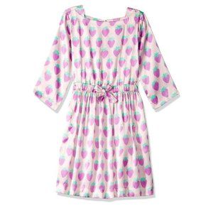 Gorgeous silky girl's dress, Look by Crewcuts strawberry print